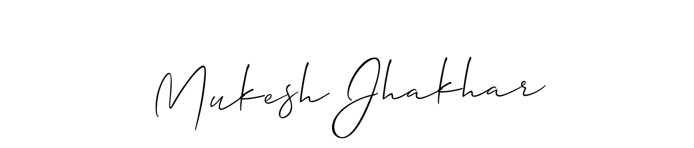 Once you've used our free online signature maker to create your best signature Allison_Script style, it's time to enjoy all of the benefits that Mukesh Jhakhar name signing documents. Mukesh Jhakhar signature style 2 images and pictures png