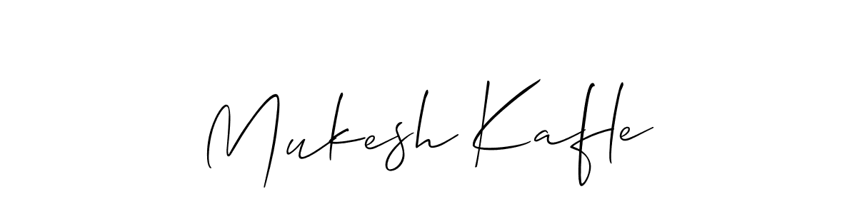 Design your own signature with our free online signature maker. With this signature software, you can create a handwritten (Allison_Script) signature for name Mukesh Kafle. Mukesh Kafle signature style 2 images and pictures png