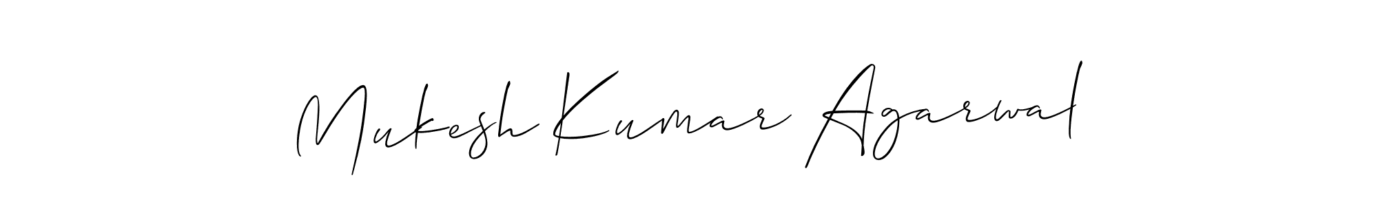 Mukesh Kumar Agarwal stylish signature style. Best Handwritten Sign (Allison_Script) for my name. Handwritten Signature Collection Ideas for my name Mukesh Kumar Agarwal. Mukesh Kumar Agarwal signature style 2 images and pictures png