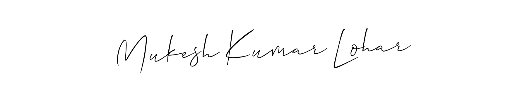 This is the best signature style for the Mukesh Kumar Lohar name. Also you like these signature font (Allison_Script). Mix name signature. Mukesh Kumar Lohar signature style 2 images and pictures png