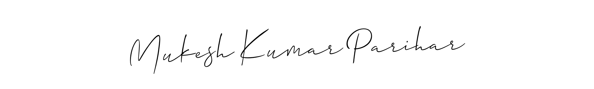 Make a beautiful signature design for name Mukesh Kumar Parihar. Use this online signature maker to create a handwritten signature for free. Mukesh Kumar Parihar signature style 2 images and pictures png