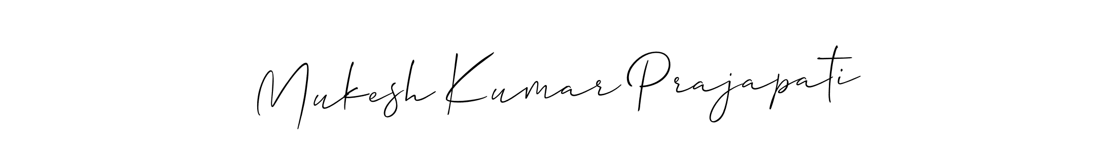 This is the best signature style for the Mukesh Kumar Prajapati name. Also you like these signature font (Allison_Script). Mix name signature. Mukesh Kumar Prajapati signature style 2 images and pictures png