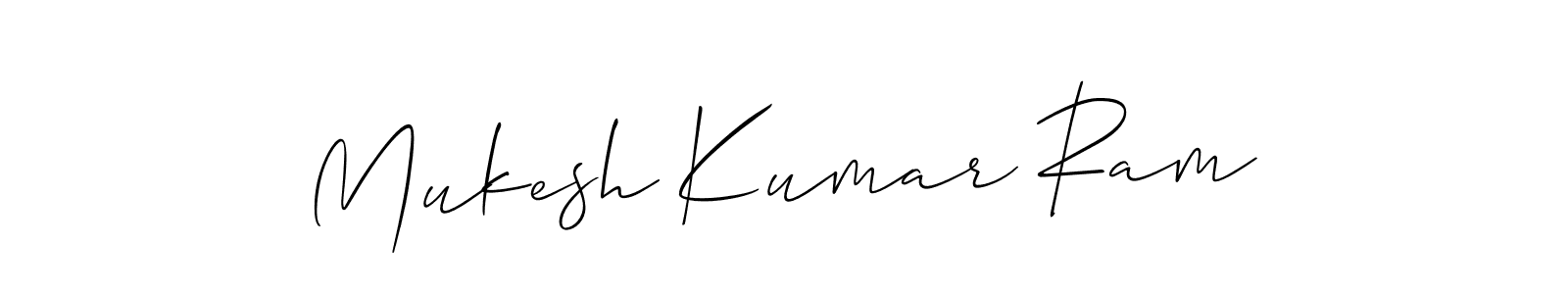 The best way (Allison_Script) to make a short signature is to pick only two or three words in your name. The name Mukesh Kumar Ram include a total of six letters. For converting this name. Mukesh Kumar Ram signature style 2 images and pictures png