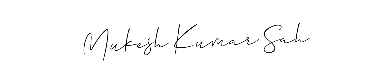 Make a short Mukesh Kumar Sah signature style. Manage your documents anywhere anytime using Allison_Script. Create and add eSignatures, submit forms, share and send files easily. Mukesh Kumar Sah signature style 2 images and pictures png