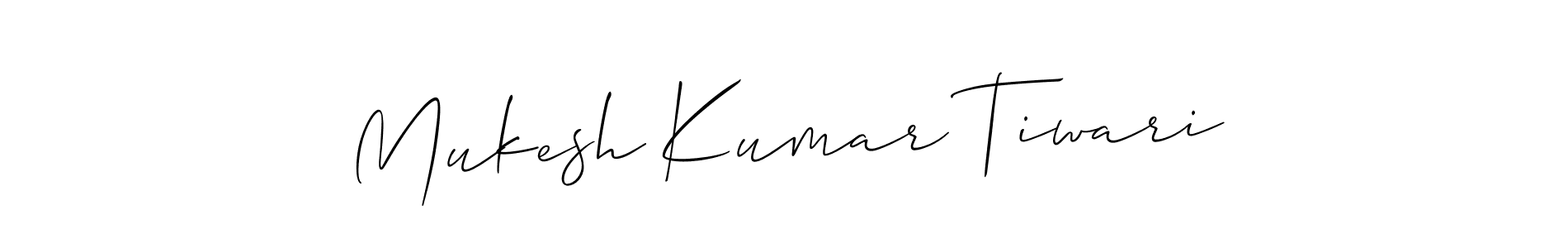 Use a signature maker to create a handwritten signature online. With this signature software, you can design (Allison_Script) your own signature for name Mukesh Kumar Tiwari. Mukesh Kumar Tiwari signature style 2 images and pictures png