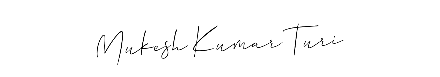 Make a beautiful signature design for name Mukesh Kumar Turi. Use this online signature maker to create a handwritten signature for free. Mukesh Kumar Turi signature style 2 images and pictures png