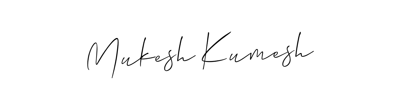 Best and Professional Signature Style for Mukesh Kumesh. Allison_Script Best Signature Style Collection. Mukesh Kumesh signature style 2 images and pictures png