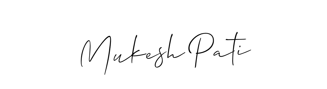 Make a beautiful signature design for name Mukesh Pati. Use this online signature maker to create a handwritten signature for free. Mukesh Pati signature style 2 images and pictures png