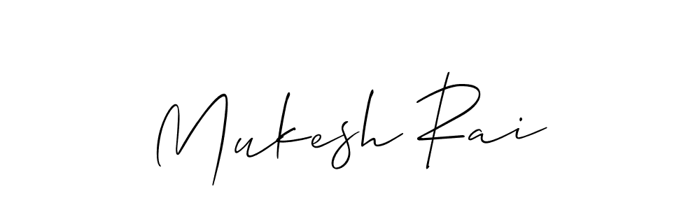 Similarly Allison_Script is the best handwritten signature design. Signature creator online .You can use it as an online autograph creator for name Mukesh Rai. Mukesh Rai signature style 2 images and pictures png