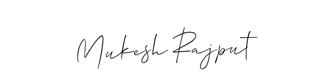 Mukesh Rajput stylish signature style. Best Handwritten Sign (Allison_Script) for my name. Handwritten Signature Collection Ideas for my name Mukesh Rajput. Mukesh Rajput signature style 2 images and pictures png