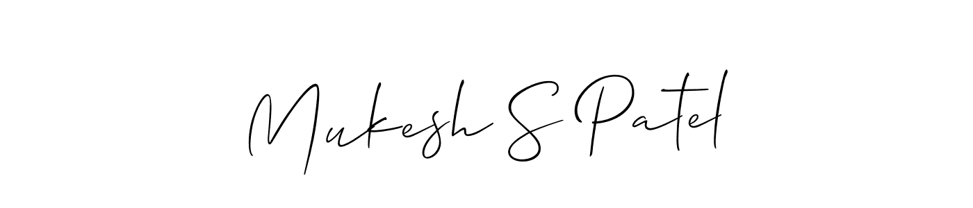 Make a beautiful signature design for name Mukesh S Patel. Use this online signature maker to create a handwritten signature for free. Mukesh S Patel signature style 2 images and pictures png