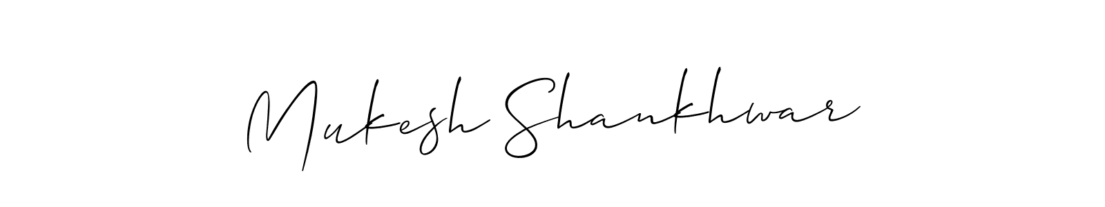 How to Draw Mukesh Shankhwar signature style? Allison_Script is a latest design signature styles for name Mukesh Shankhwar. Mukesh Shankhwar signature style 2 images and pictures png