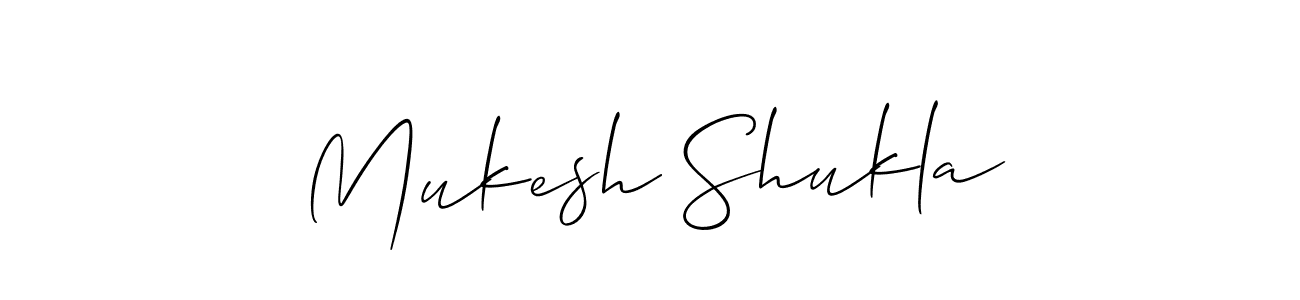 Mukesh Shukla stylish signature style. Best Handwritten Sign (Allison_Script) for my name. Handwritten Signature Collection Ideas for my name Mukesh Shukla. Mukesh Shukla signature style 2 images and pictures png