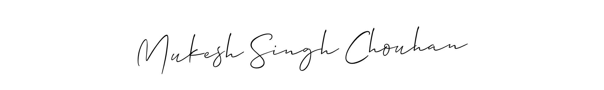 Make a beautiful signature design for name Mukesh Singh Chouhan. With this signature (Allison_Script) style, you can create a handwritten signature for free. Mukesh Singh Chouhan signature style 2 images and pictures png