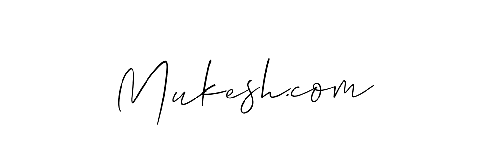 Design your own signature with our free online signature maker. With this signature software, you can create a handwritten (Allison_Script) signature for name Mukesh.com. Mukesh.com signature style 2 images and pictures png