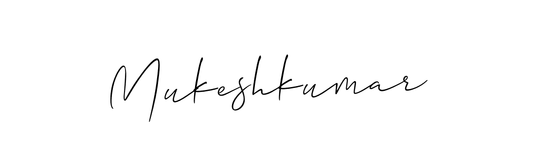 How to make Mukeshkumar signature? Allison_Script is a professional autograph style. Create handwritten signature for Mukeshkumar name. Mukeshkumar signature style 2 images and pictures png