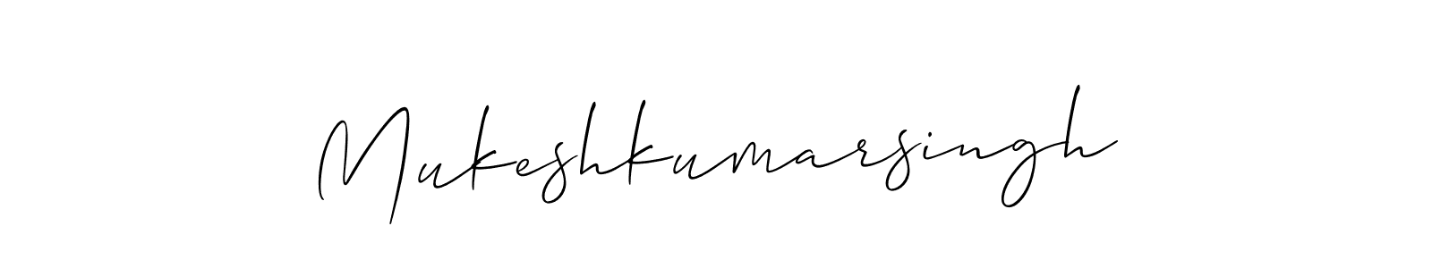 Similarly Allison_Script is the best handwritten signature design. Signature creator online .You can use it as an online autograph creator for name Mukeshkumarsingh. Mukeshkumarsingh signature style 2 images and pictures png