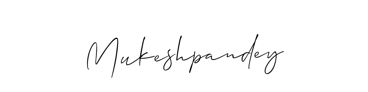The best way (Allison_Script) to make a short signature is to pick only two or three words in your name. The name Mukeshpandey include a total of six letters. For converting this name. Mukeshpandey signature style 2 images and pictures png