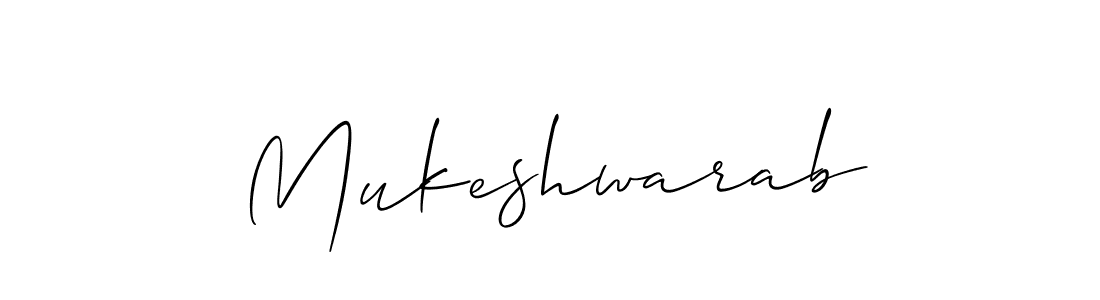 Mukeshwarab stylish signature style. Best Handwritten Sign (Allison_Script) for my name. Handwritten Signature Collection Ideas for my name Mukeshwarab. Mukeshwarab signature style 2 images and pictures png