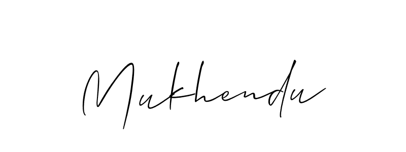 Similarly Allison_Script is the best handwritten signature design. Signature creator online .You can use it as an online autograph creator for name Mukhendu. Mukhendu signature style 2 images and pictures png