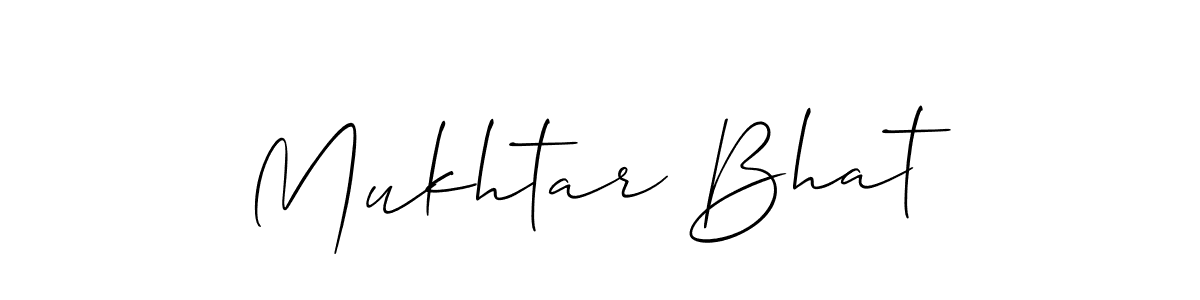 Once you've used our free online signature maker to create your best signature Allison_Script style, it's time to enjoy all of the benefits that Mukhtar Bhat name signing documents. Mukhtar Bhat signature style 2 images and pictures png
