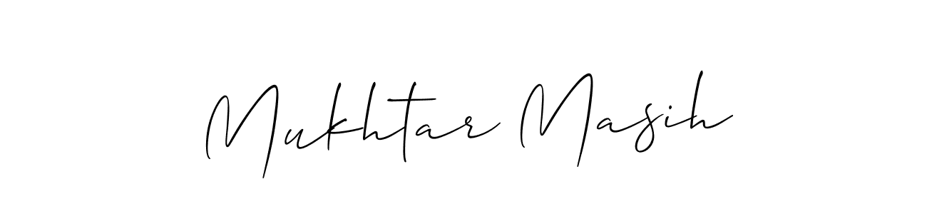 Also You can easily find your signature by using the search form. We will create Mukhtar Masih name handwritten signature images for you free of cost using Allison_Script sign style. Mukhtar Masih signature style 2 images and pictures png