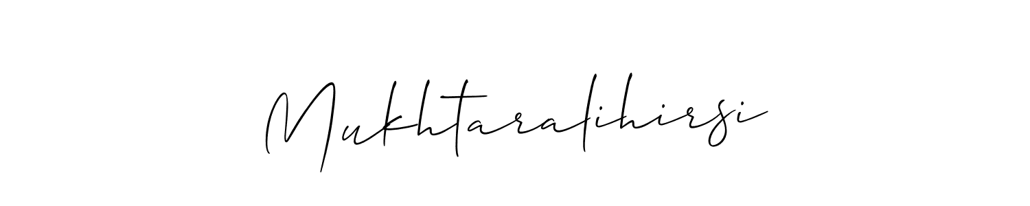 How to Draw Mukhtaralihirsi signature style? Allison_Script is a latest design signature styles for name Mukhtaralihirsi. Mukhtaralihirsi signature style 2 images and pictures png