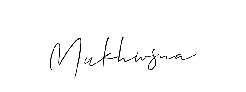 How to Draw Mukhwsna signature style? Allison_Script is a latest design signature styles for name Mukhwsna. Mukhwsna signature style 2 images and pictures png