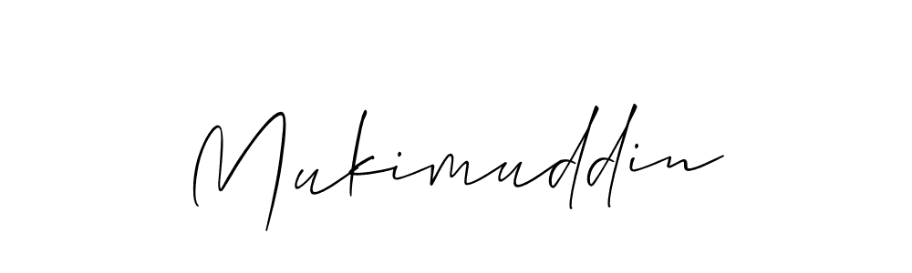 The best way (Allison_Script) to make a short signature is to pick only two or three words in your name. The name Mukimuddin include a total of six letters. For converting this name. Mukimuddin signature style 2 images and pictures png
