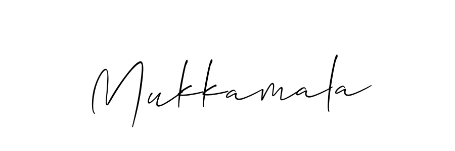 Create a beautiful signature design for name Mukkamala. With this signature (Allison_Script) fonts, you can make a handwritten signature for free. Mukkamala signature style 2 images and pictures png