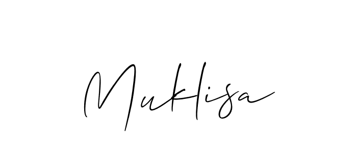 Make a beautiful signature design for name Muklisa. Use this online signature maker to create a handwritten signature for free. Muklisa signature style 2 images and pictures png