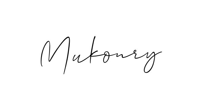 Make a beautiful signature design for name Mukonry. With this signature (Allison_Script) style, you can create a handwritten signature for free. Mukonry signature style 2 images and pictures png