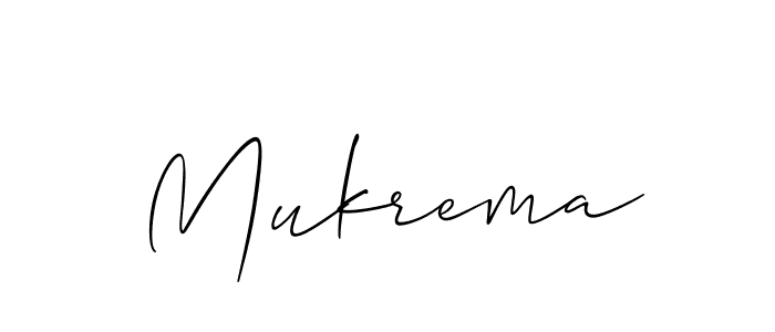 Best and Professional Signature Style for Mukrema. Allison_Script Best Signature Style Collection. Mukrema signature style 2 images and pictures png