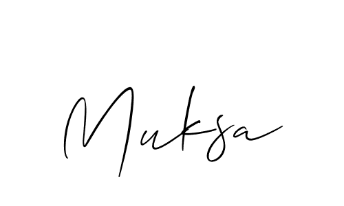 Similarly Allison_Script is the best handwritten signature design. Signature creator online .You can use it as an online autograph creator for name Muksa. Muksa signature style 2 images and pictures png
