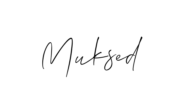 You should practise on your own different ways (Allison_Script) to write your name (Muksed) in signature. don't let someone else do it for you. Muksed signature style 2 images and pictures png