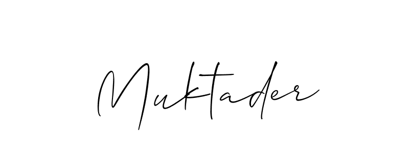 Similarly Allison_Script is the best handwritten signature design. Signature creator online .You can use it as an online autograph creator for name Muktader. Muktader signature style 2 images and pictures png