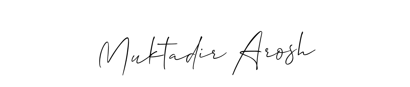 This is the best signature style for the Muktadir Arosh name. Also you like these signature font (Allison_Script). Mix name signature. Muktadir Arosh signature style 2 images and pictures png