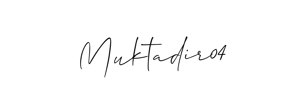 Design your own signature with our free online signature maker. With this signature software, you can create a handwritten (Allison_Script) signature for name Muktadir04. Muktadir04 signature style 2 images and pictures png