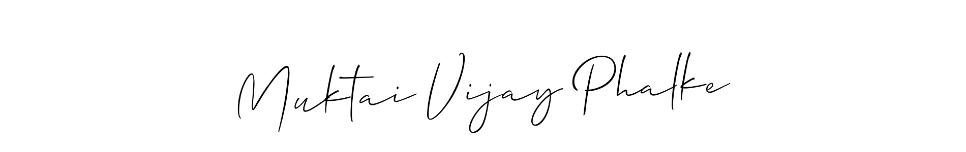 Muktai Vijay Phalke stylish signature style. Best Handwritten Sign (Allison_Script) for my name. Handwritten Signature Collection Ideas for my name Muktai Vijay Phalke. Muktai Vijay Phalke signature style 2 images and pictures png