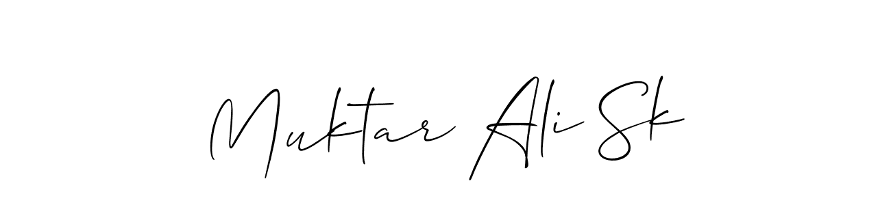 Allison_Script is a professional signature style that is perfect for those who want to add a touch of class to their signature. It is also a great choice for those who want to make their signature more unique. Get Muktar Ali Sk name to fancy signature for free. Muktar Ali Sk signature style 2 images and pictures png