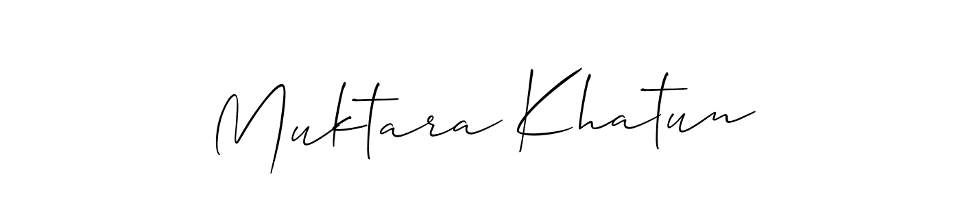 It looks lik you need a new signature style for name Muktara Khatun. Design unique handwritten (Allison_Script) signature with our free signature maker in just a few clicks. Muktara Khatun signature style 2 images and pictures png