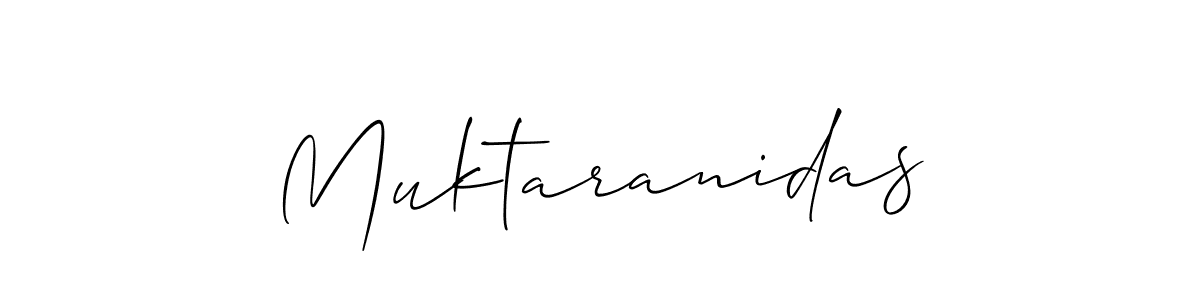 Design your own signature with our free online signature maker. With this signature software, you can create a handwritten (Allison_Script) signature for name Muktaranidas. Muktaranidas signature style 2 images and pictures png