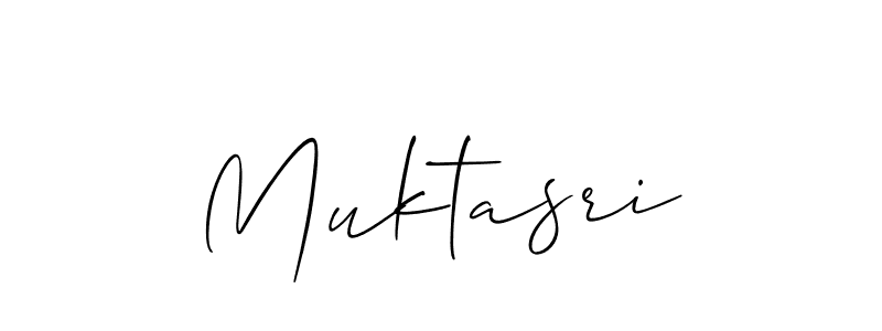 How to make Muktasri name signature. Use Allison_Script style for creating short signs online. This is the latest handwritten sign. Muktasri signature style 2 images and pictures png