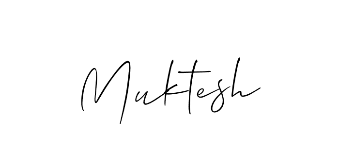 How to make Muktesh name signature. Use Allison_Script style for creating short signs online. This is the latest handwritten sign. Muktesh signature style 2 images and pictures png