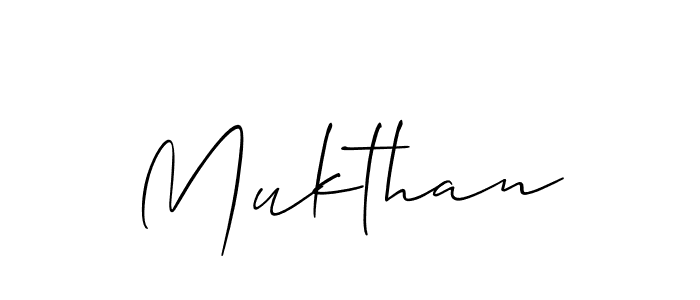 Also we have Mukthan name is the best signature style. Create professional handwritten signature collection using Allison_Script autograph style. Mukthan signature style 2 images and pictures png