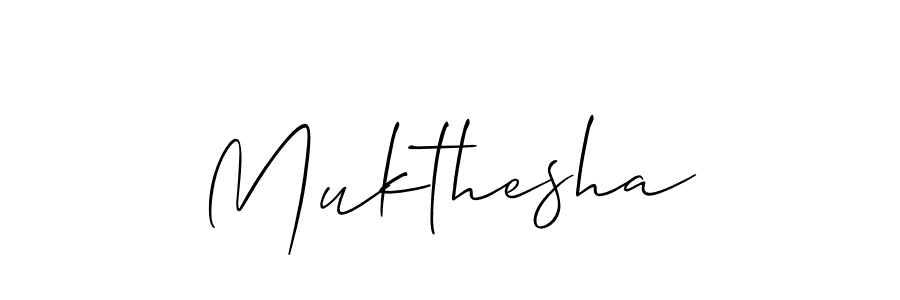 Mukthesha stylish signature style. Best Handwritten Sign (Allison_Script) for my name. Handwritten Signature Collection Ideas for my name Mukthesha. Mukthesha signature style 2 images and pictures png