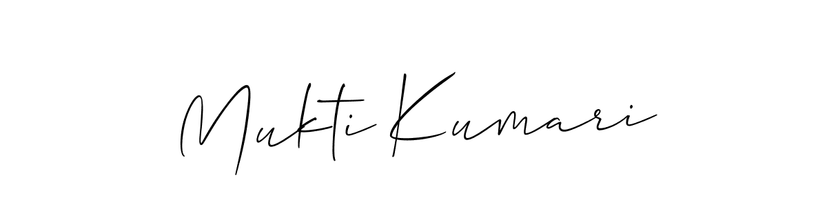 You should practise on your own different ways (Allison_Script) to write your name (Mukti Kumari) in signature. don't let someone else do it for you. Mukti Kumari signature style 2 images and pictures png