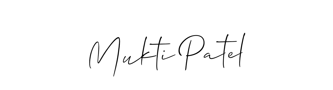 Allison_Script is a professional signature style that is perfect for those who want to add a touch of class to their signature. It is also a great choice for those who want to make their signature more unique. Get Mukti Patel name to fancy signature for free. Mukti Patel signature style 2 images and pictures png