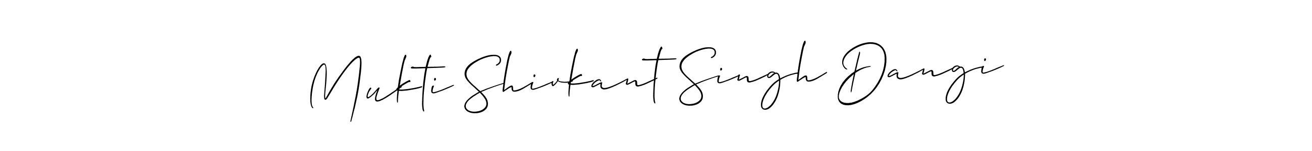 Mukti Shivkant Singh Dangi stylish signature style. Best Handwritten Sign (Allison_Script) for my name. Handwritten Signature Collection Ideas for my name Mukti Shivkant Singh Dangi. Mukti Shivkant Singh Dangi signature style 2 images and pictures png