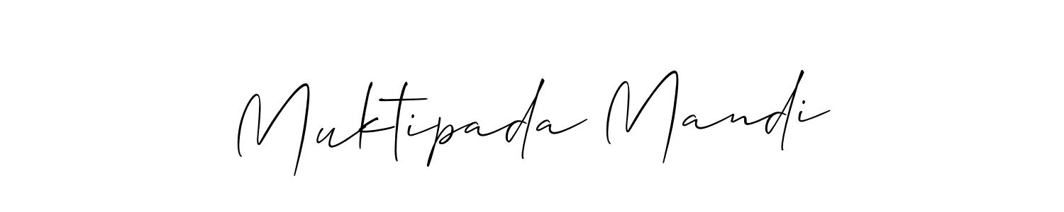 Design your own signature with our free online signature maker. With this signature software, you can create a handwritten (Allison_Script) signature for name Muktipada Mandi. Muktipada Mandi signature style 2 images and pictures png
